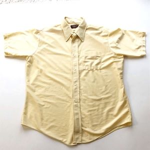 VTG Qiana by DuPont Short Sleeve Button Down Shirt